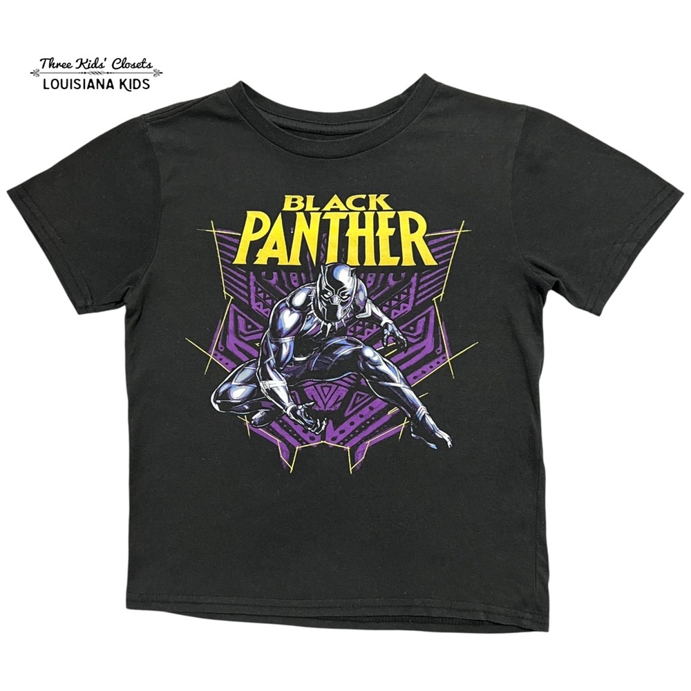 Marvel Sz S Youth Black Panther Kids T-Shirt
